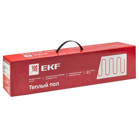 EKF PROxima Мат нагревательный двухжильный "Уют" 1,5 кв. м. 225 Вт