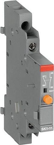 ABB Контакты дополнительные SK1-11 (1НО+1НЗ) боковые сигнальные для автоматических выключателей MS116, MS132, MS132-T, MO132, MS165, MO165
