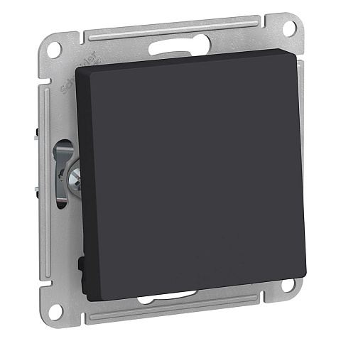 Systeme Electric AtlasDesign Карбон Переключатель 1-клавишный, сх.6, 10АХ, механизм