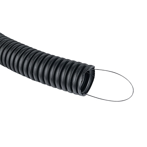EKF PROxima Труба гофр. ПНД Plast с зондом d32мм (50м.) черная