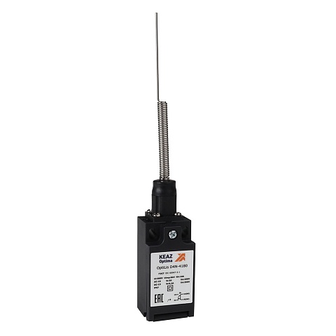 КЭАЗ Выключатель концевой OptiLiS D4N-8187 пружина с наконечником пластиковым EN 50047 XCKT2107P16