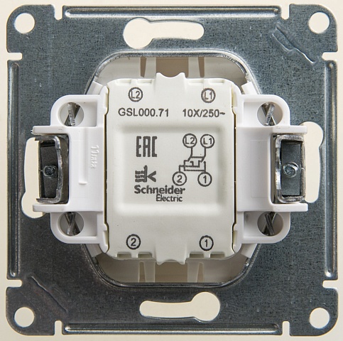 Systeme Electric Glossa Перламутр Переключатель перекрестный, сх.7, 10АХ