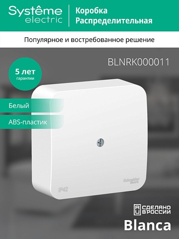 Systeme Electric Blanca наруж Бел Коробка распределительная