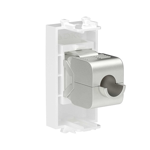 DKC Компьютерная розетка RJ-45 без шторки модульная, кат.5е экранированная, "Avanti", "Белое облако", 1 модуль
