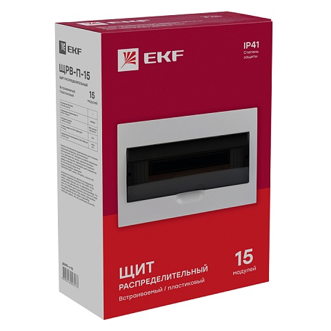 EKF PROxima Щит распред. встраиваемый ЩРВ-П-15 IP41