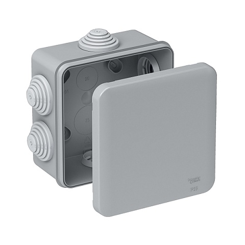 Systeme Electric Коробка распределительная открытой установки 100X100X50, IP55, 6 сальников DIY