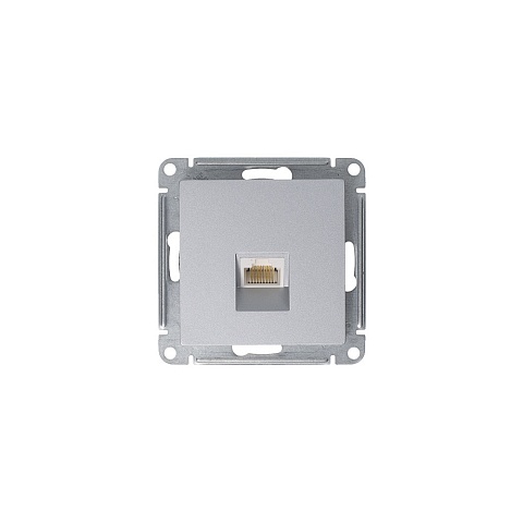 Systeme Electric AtlasDesign Алюминий Розетка компьютерная RJ45, механизм