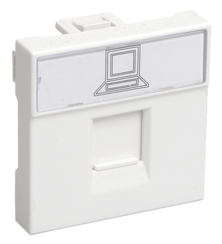 IEK PRIMER Розетка информационная RJ-45 UTP кат.5e, 2 модуля. РКИ-20-00-П