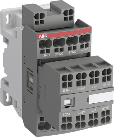 ABB Реле контакторное NFZ44EK-20 с втычными клеммами, с катушкой управления 12-20BDC