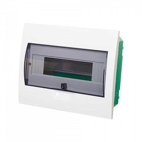 Systeme Electric City9 Корпус встраиваемый с прозрачной дверью 1ряд/12мод, IP40, IK07, 63А, 2 клеммы