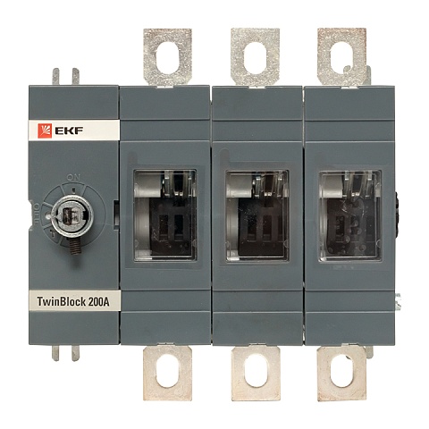 EKF PROxima Рубильник 200A 3P без рукоятки управления TwinBlock
