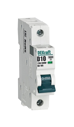 Dekraft Автоматический выключатель ВА105-1P-010A-D