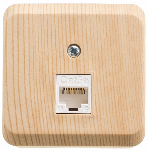 Systeme Electric Этюд наруж Сосна Розетка компьютерная RJ45 кат.5E