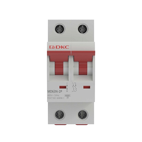 DKC YON max Автоматический выключатель модульный MD63N 2P 32A C 6kA