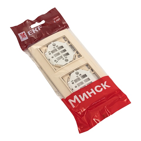 EKF Basic Минск Бежевый Рамка 2-ая горизонтальная