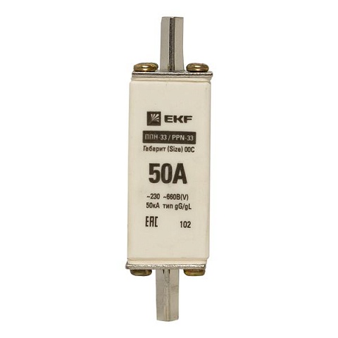 EKF PROxima Плавкая вставка ППН-33 100/ 50А габарит 00С