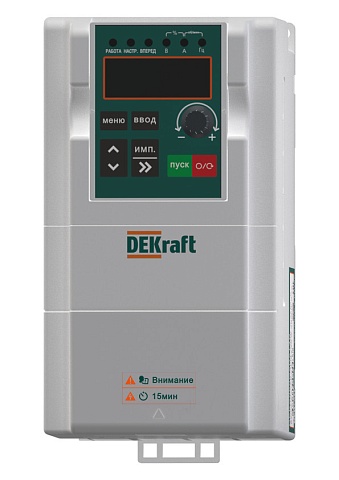 Dekraft Преобразователь частоты DEKV060-1.5кВт 3 фазы 380В с торм. модулем