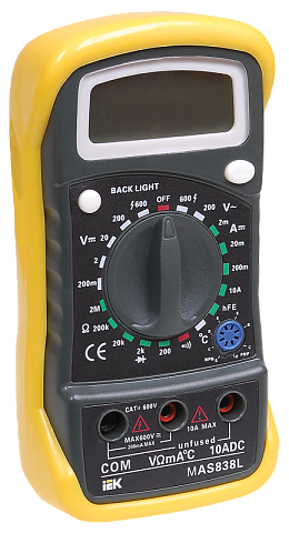 IEK Мультиметр цифровой Master MAS838L