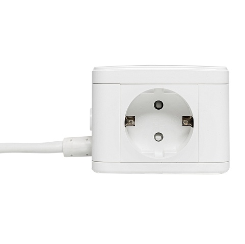 EKF PROxima Удлинитель "Куб" 2 гнезда 2USB 2,4А+Type C + Ночник 1,3 метра 1мм2