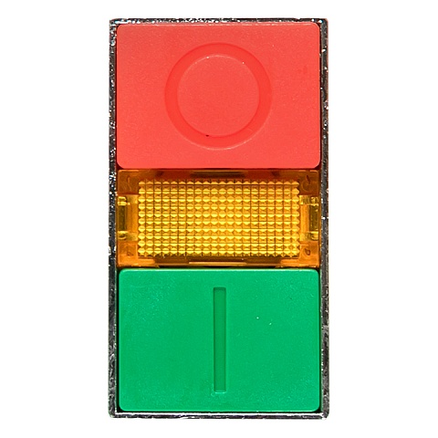 EKF PROxima Кнопка LAY5-BW8465 "I-O" прямоугольная 230В NO+NC