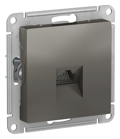 Systeme Electric AtlasDesign Сталь Розетка компьютерная RJ45, механизм