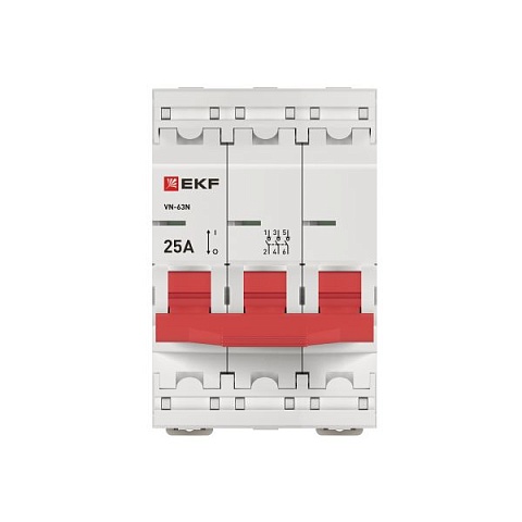 EKF Выключатель нагрузки 3P 25А ВН-63N PROxima