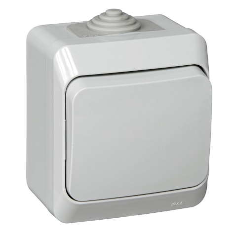 Systeme Electric Этюд наруж Серый Выключатель 1-клавишный IP44