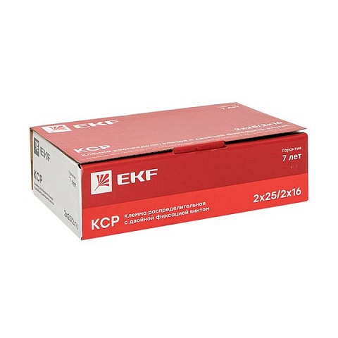 EKF PROxima Клемма распределительная КСР с двойным винтом 2x25/2x16 серая