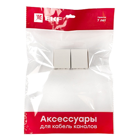 EKF PROxima Соединитель (40х40) (4 шт) Plast Белый