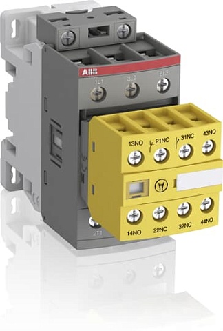 ABB Контактор AFS26-30-22-13 для систем безопасности, с универсальной катушкой управления 100-250В AC/DC