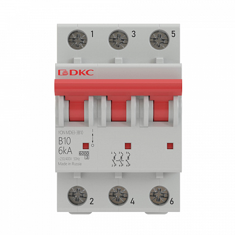 DKC YON pro Автоматический выключатель модульный MD63 3P 25А C 10kA