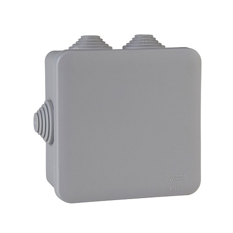 Systeme Electric Коробка распределительная открытой установки 100X100X50, IP55, 6 сальников DIY