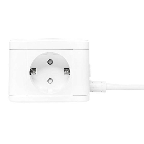 EKF PROxima Удлинитель "Куб" 2 гнезда 2USB 2,4А+Type C + Ночник 1,3 метра 1мм2