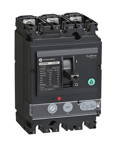 Systeme Electric Автоматический выключатель SYSTEMEPACT CCB160 36KA 3P3D TMD125 рычаг