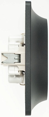 Systeme Electric Glossa Антрацит Розетка 2-ая с/з со шторками, 16А (в сборе)