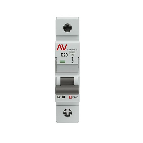 EKF Averes AV-10 Автоматический выключатель  (С) 1P 20А 10kA
