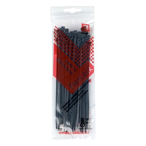 EKF PROxima Хомут P6.6 стандартный (ч), 3.6x150 (50шт) FlexLock