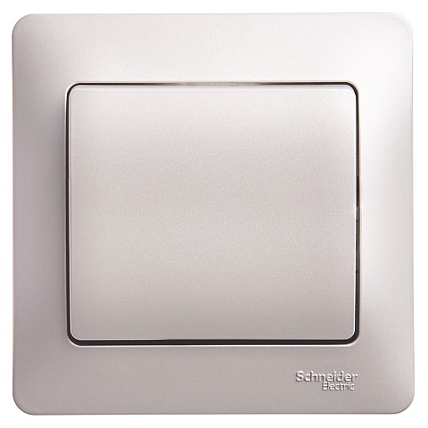 Systeme Electric Glossa Платина Выключатель 1-клавишный сх.1, 10AX (в сборе)