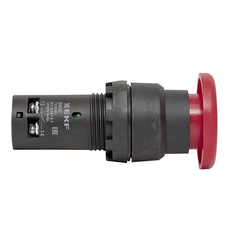 EKF PROxima Кнопка SW2C-11MZ поворотная красная NO+NC Грибок