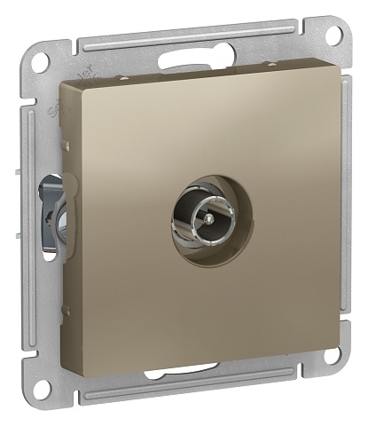 Systeme Electric AtlasDesign Шампань Розетка TV проходная 4DB, механизм