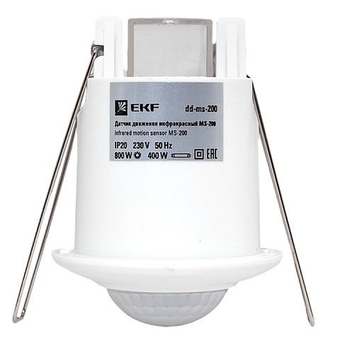 EKF PROxima ИК датчик движения встраиваемый 800Вт 360гр. до 6м IP20 dd-ms-200