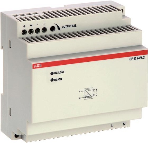 ABB CP-D Блок питания 24/4.2 (регулир. вых. напряж) вход 90-265В AC / 120-370В DC, выход 24В DC/4.2A
