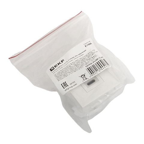 EKF Розетка USB A+C, 2.1А, 2 гнезда, без индикатора, белая
