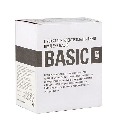 EKF Basic Пускатель электромагнитный серии ПМЛ-1160ДМ 18А 230В  Basic