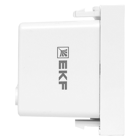 EKF Розетка USB A+C, 2.1А, 2 гнезда, без индикатора, белая