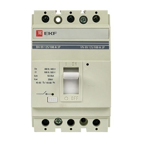 EKF PROxima Выключатель нагрузки ВН-99 125/100А 3P