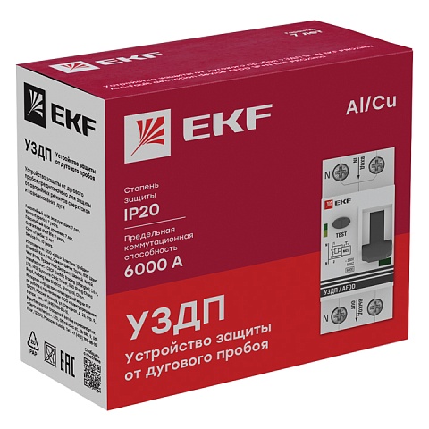 Устройство защиты от дугового пробоя (УЗДП) 1P+N 25А EKF PROxima