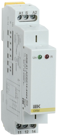 IEK ONI Импульсное реле ORM 1 контактакт 12-240 В AC/DC