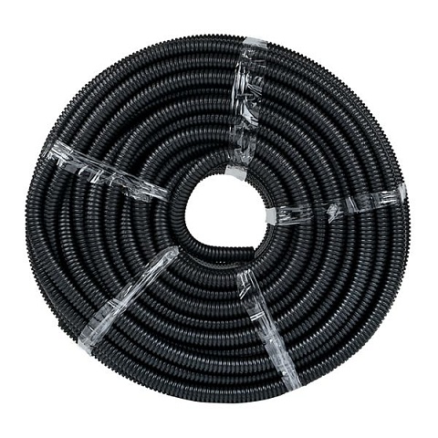 EKF PROxima Труба гофр. ПНД Plast с зондом d20мм (100м.) черная