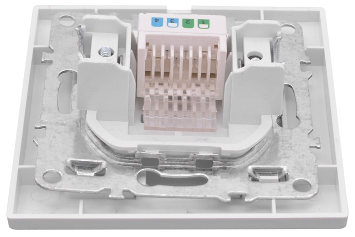 EKF Basic Минск Белый Розетка RJ-45, СП